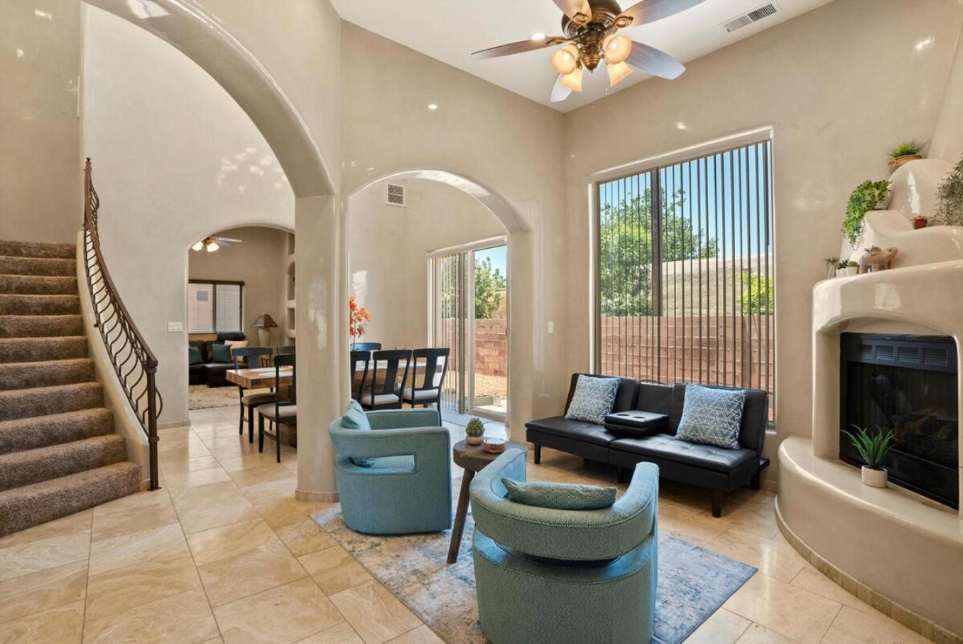 Luxury Tuscan Villa Near Old Town 阿尔伯克基 外观 照片